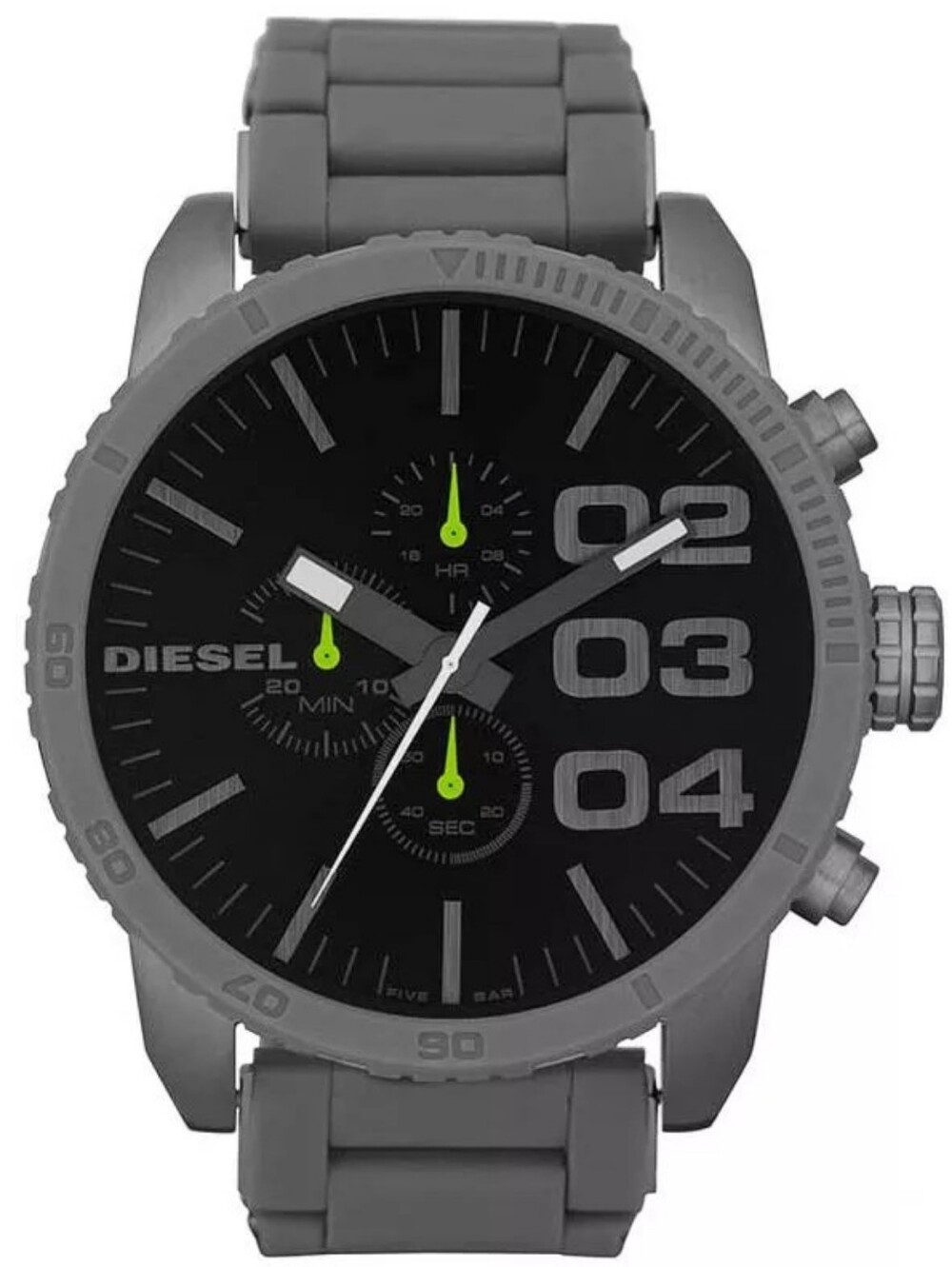 DIESEL DZ4254 Men's Oversized Chronograph Watch Black Gray Stainless Steel